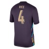 Camisola Inglaterra Rice 4 2º Equipamento Euro 2024 Manga Curta